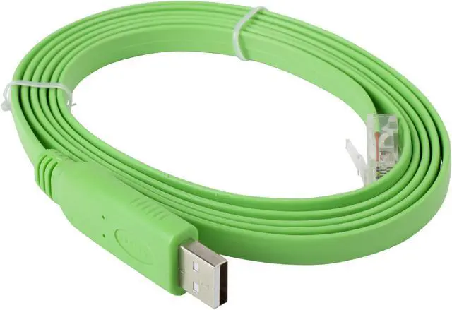 Alt view image 2 of 3 - SYBA SI-ADA24048 USB to RJ45 (RS232) Cisco Console Cable FTDI
