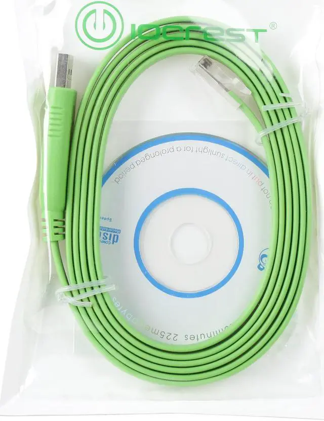 Alt view image 3 of 3 - SYBA SI-ADA24048 USB to RJ45 (RS232) Cisco Console Cable FTDI