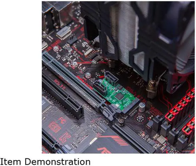 Alt view image 8 of 9 - SYBA SI-ADA40127 M.2 B+M Key 22x42 PCIe to 2 Ports SATA 6 G III Adapter Card