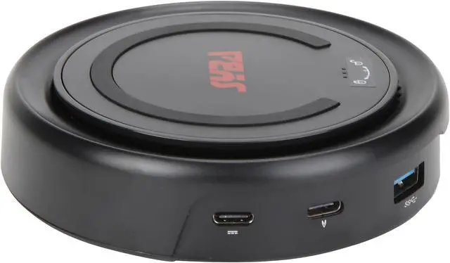 Alt view image 3 of 7 - SYBA SY-CHG50120 6-in-1 USB 3.1 Gen 1 Type-C Hub Docking Station - Dual USB-A, HDMI 4K, VGA, USB PD Fast-Charging 60 W, and Detachable QI Wireless Charger