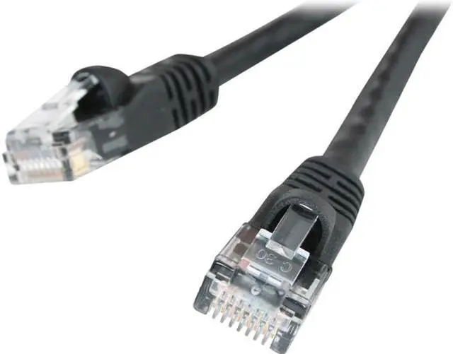 Main image of Link Depot C6M-50-BKB 50 ft. Cat 6 Black 550 MHz Network Cable