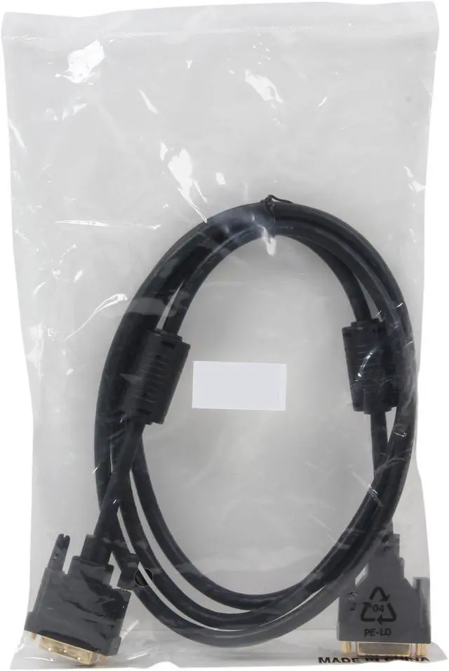 Alt view image 3 of 3 - Link Depot DVI-6-DD-MF Black 1 x 24-pin DVI-D Male 1 x 24-pin DVI-D Female Male to Female DVI-D Male to DVI-D Female Cable