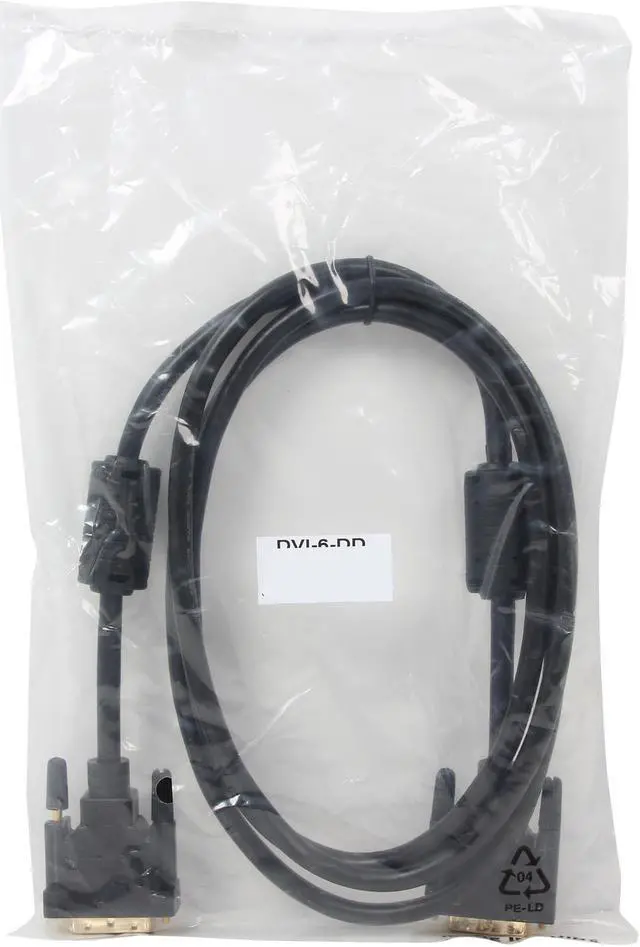 Alt view image 3 of 3 - Link Depot DVI-6-DD Black DVI 24-Pin (Others Also Call 25-Pin or 24+1-Pin) DVI-D Male to DVI-D Male Dual Link Cable