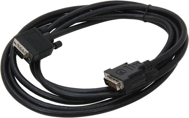 Alt view image 2 of 3 - Link Depot DVI-10-VGA Black Male to Male DVI To VGA Cable