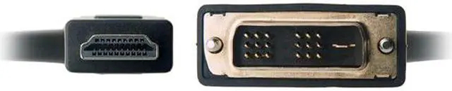Alt view image 4 of 9 - Omni Gear DVI-2-HDMI 6 ft. HDMI to DVI Cable Male to Male Black - OEM