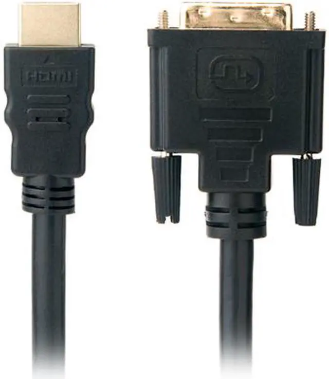 Alt view image 2 of 9 - Omni Gear DVI-3-HDMI 10 ft. Black HDMI to DVI Cable, Black Male to Male
