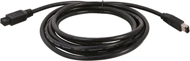 Alt view image 2 of 3 - Link Depot 1394B-10-6P9P 10 ft. IEEE 1394B 6 PIN TO 9 PIN Cable - OEM