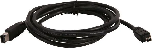 Alt view image 2 of 3 - Link Depot 1394-6-6p4p 6 ft. 1394 Cable, 4 Pin to 6 Pin - OEM