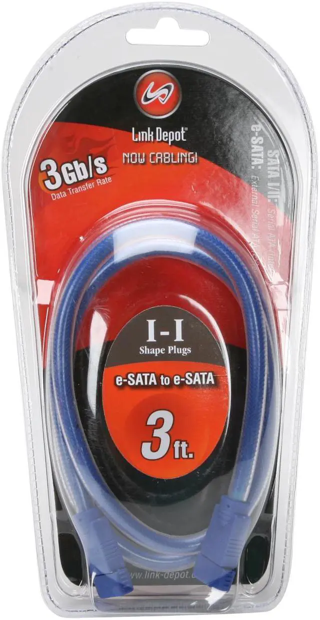 Alt view image 3 of 3 - Link Depot ESATA-ESATA-3BU eSATA to eSATA Cable