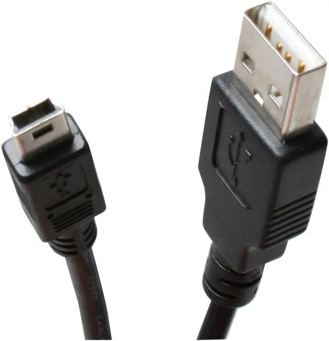 Alt view image 2 of 3 - Link Depot USB-10-AMB Black USB 2.0 cable A/Male to Mini B male
