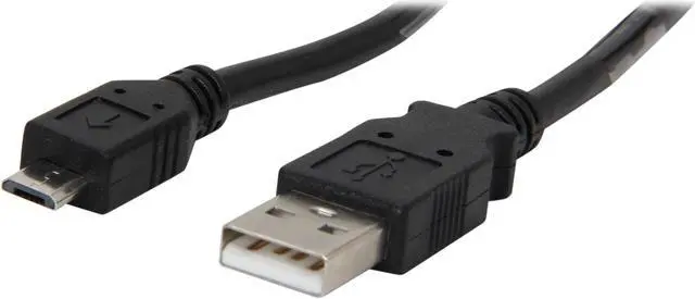 Main image of Link Depot MUSB-3 Black USB A/male to Micro USB 5 pin male