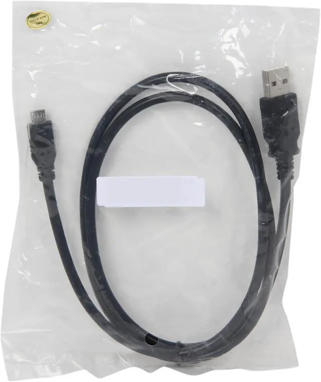 Alt view image 3 of 3 - Link Depot MUSB-3 Black USB A/male to Micro USB 5 pin male