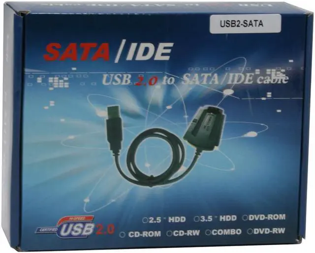 Alt view image 9 of 9 - Link Depot USB2-SATA USB2.0 TO IDE/SATA Adapter Cable
