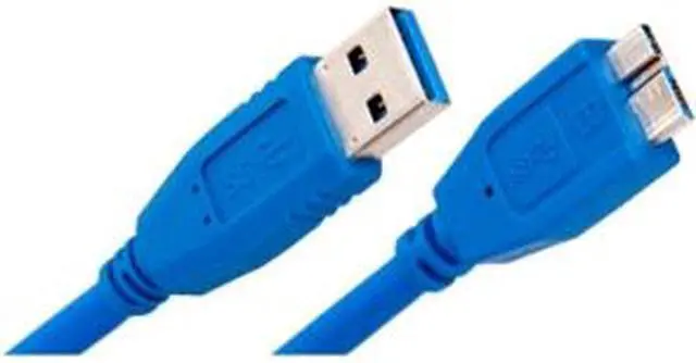 Alt view image 3 of 3 - Link Depot MUSB30-15-MICRO Blue USB 3.0 Type A Male to Micro Male Cable