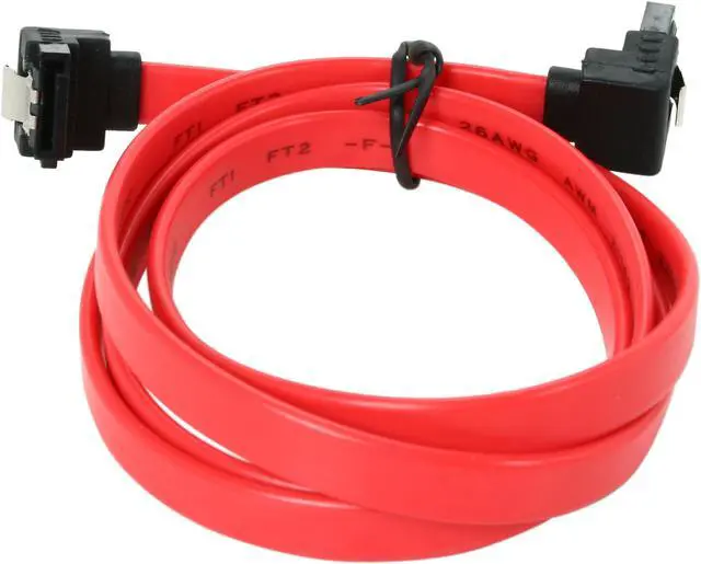 Alt view image 2 of 2 - Link Depot SATA3L-1R 3.28 ft. (1m) SATA III Flat Cable with L-Angled to L-Angled Connectors