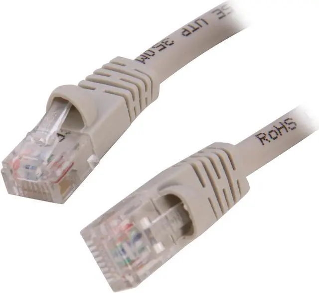 Main image of Link Depot C5M-10-GYB 10 ft. Cat 5E Grey Network Ethernet Cable