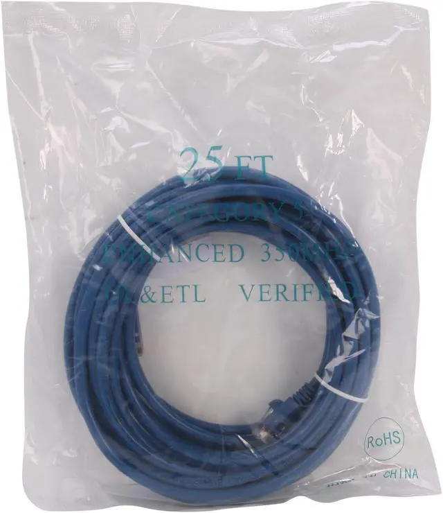 Alt view image 3 of 3 - Link Depot C5M-25-BUB 25 ft. Cat 5E Blue Network Ethernet Cable