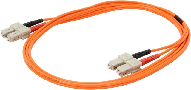 Alt view image 2 of 3 - Link Depot FOM6-SCSC-2 6.56 ft. (2m) Multimode 62.5/125 Duplex Fiber Patch Cable SC - SC