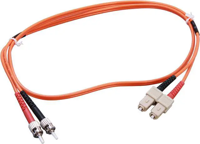 Alt view image 2 of 3 - FOM6-STSC-1 3.28 ft. (1m) Multimode 62.5/125 Duplex Fiber Patch Cable ST - SC