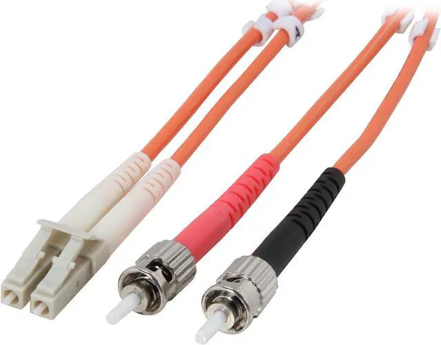 Main image of Link Depot FOM5-LCST-1 3.28 ft. (1m) Multimode 62.5/125 Duplex Fiber Patch Cable LC - ST