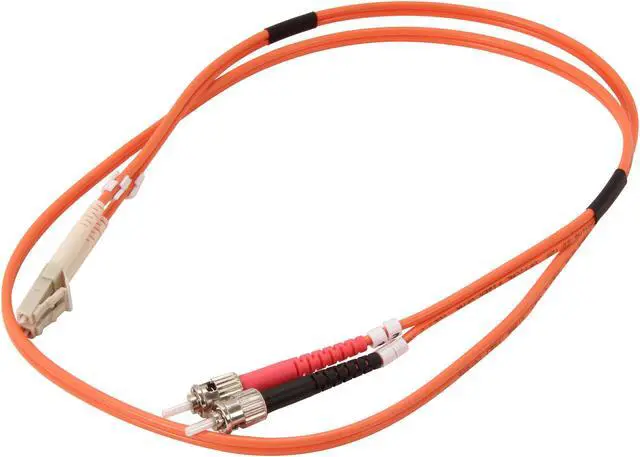 Alt view image 2 of 3 - Link Depot FOM5-LCST-1 3.28 ft. (1m) Multimode 62.5/125 Duplex Fiber Patch Cable LC - ST