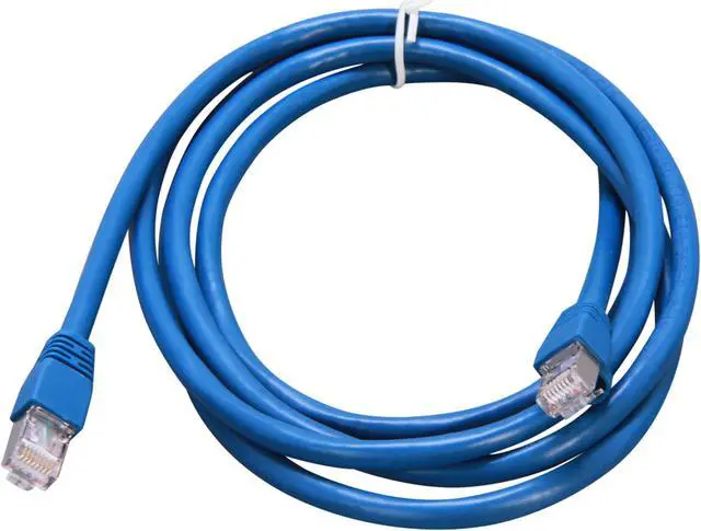 Alt view image 2 of 3 - Link Depot CA6S-7-BUB 7 ft. Cat 6A Blue Shielded STP Style Molded Network Ethernet Cables