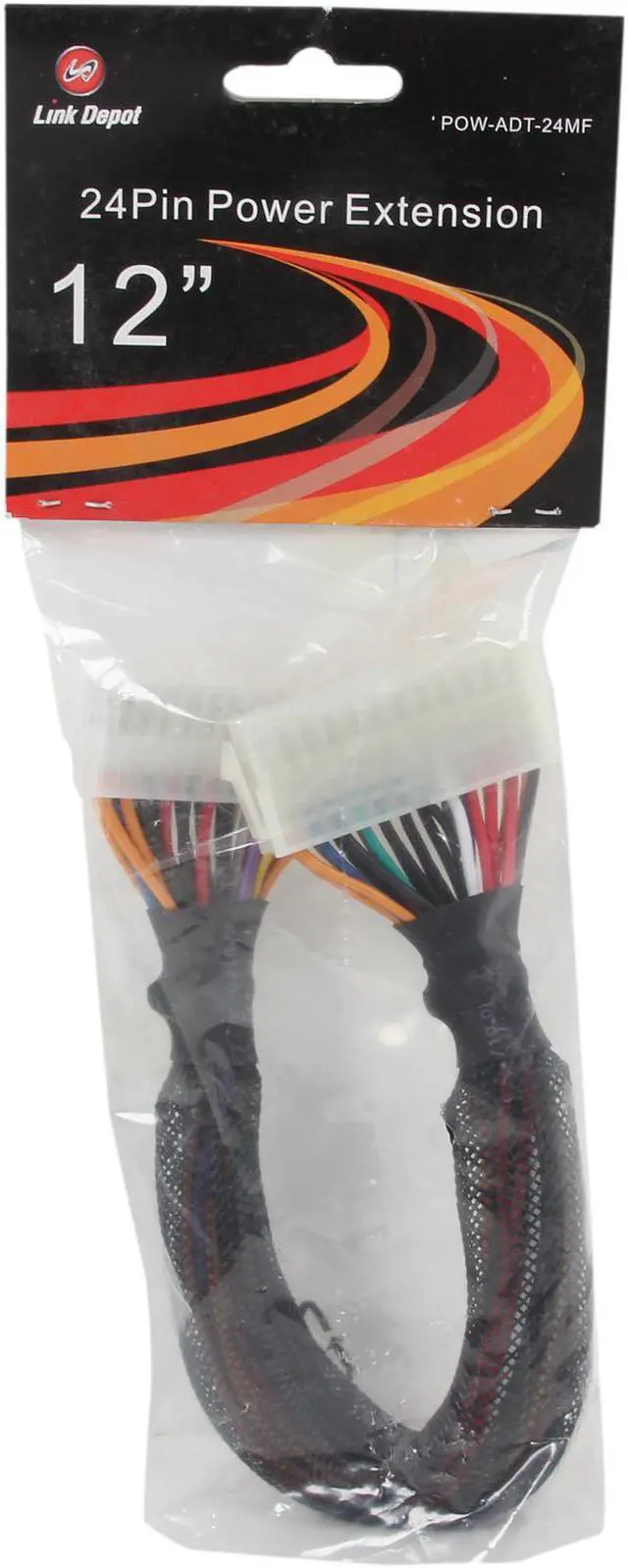 Alt view image 3 of 3 - Link Depot POW-ADT-24MF 1 ft. 24-Pin Power Extension Cable