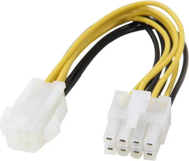 Main image of Link Depot POW-ADT-4P8 7 in. 4-pin to 8-pin Adapter Cable Female to Male