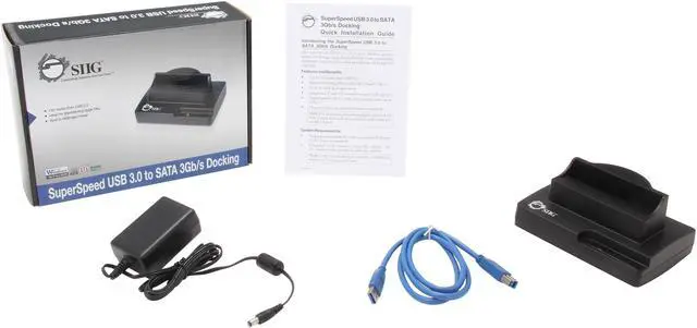 Alt view image 5 of 5 - SIIG JU-SA0712-S1 SuperSpeed USB 3.0 to SATA 3Gb/s Docking