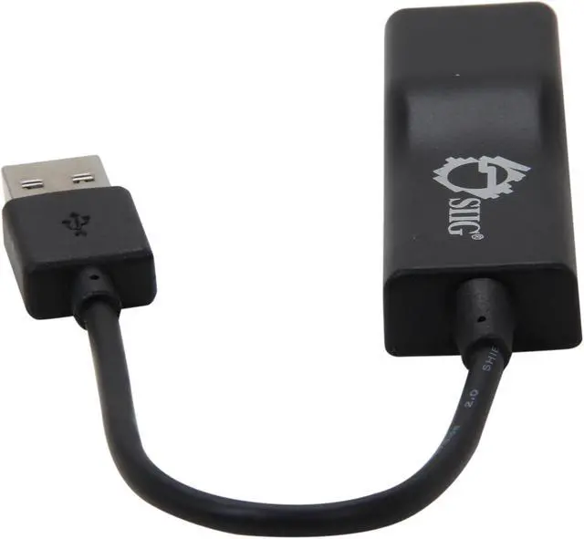 Alt view image 4 of 6 - SIIG JU-NE0012-S1 USB 2.0 Fast Ethernet Adapter