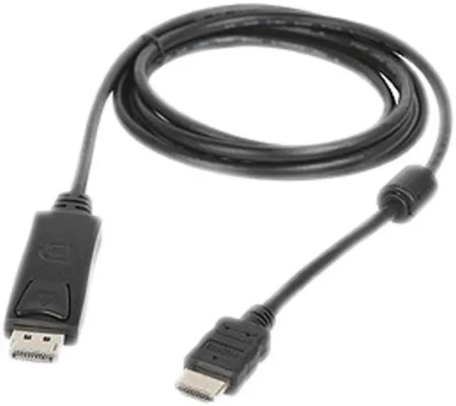 Main image of SIIG CB-DP0311-S1 6.6 ft. Black Latching 20-Pin DisplayPort (male) to 19-pin HDMI® (male) DisplayPort (M) to HDMI® (M) Converter Cable Male to Male - OEM