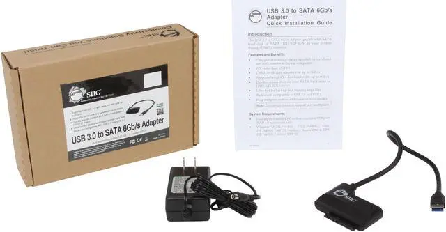 Alt view image 5 of 5 - SIIG JU-SA0812-S2 USB 3.0 to SATA 6Gb/s Adapter