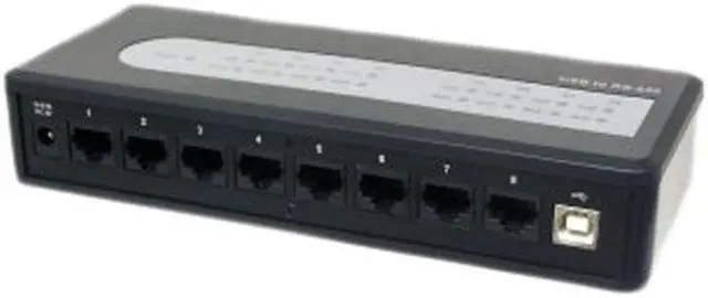 Main image of SIIG ID-SC0811-S1 8-Port Industrial USB to RS-232 Serial Adapter Hub