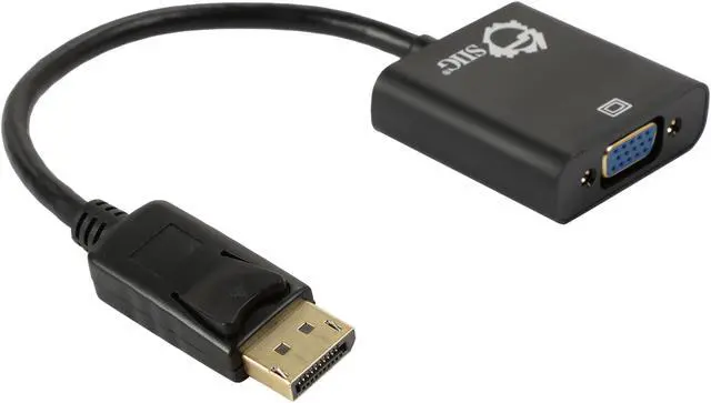 Alt view image 2 of 3 - SIIG CB-DP0N11-S1 DisplayPort to VGA Adapter Converter