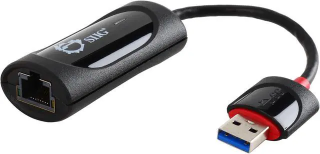 Main image of SIIG JU-NE0611-S1 SuperSpeed USB 3.0 to Gigabit LAN Adapter, - USB to RJ45- usb 3.0 gigabit adapter - usb 3.0 to Ethernet - usb 3.0 adapter