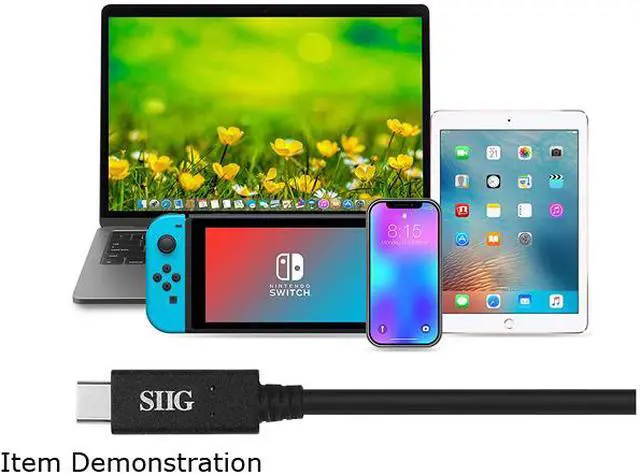 Alt view image 6 of 7 - SIIG USB 3.1 Type-C Gen 1 Cable 60W - 1M