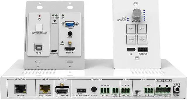 Main image of SIIG CE-H23Z11-S1 Wallplate HDMI/VGA HDBaseT Kit