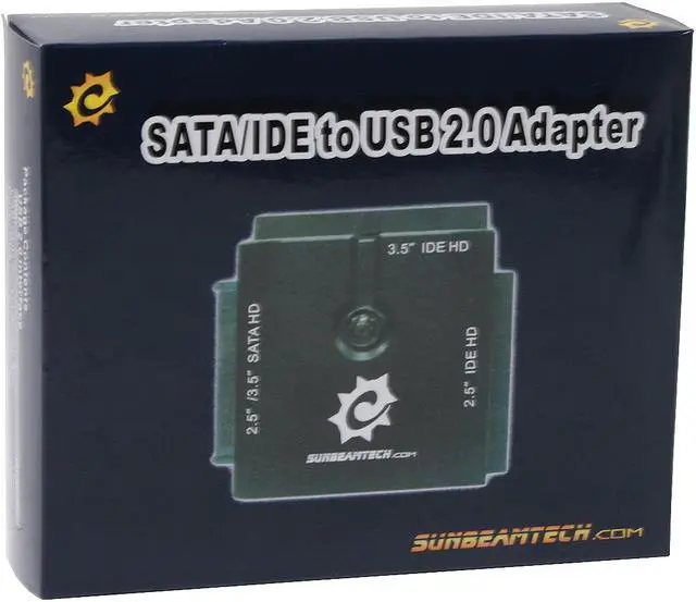 Alt view image 8 of 8 - Sunbeam Serial ATA (SATA) or IDE 2.5" and 3.5" to USB 2.0 Cable Converter Adapter