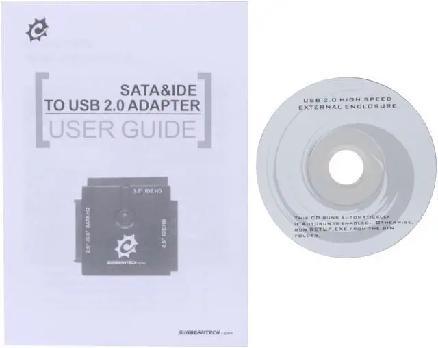 Alt view image 7 of 8 - Sunbeam Serial ATA (SATA) or IDE 2.5" and 3.5" to USB 2.0 Cable Converter Adapter