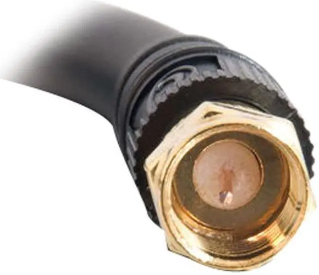 Main image of C2G 29131 Value Series F-Type RG6 Coaxial Video Cable, Black (3 Feet, 0.91 Meters)