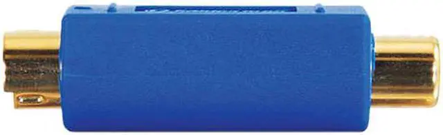 Alt view image 4 of 4 - C2G 13058 Bi-Directional S-Video Male to RCA Female Video Adapter, Blue