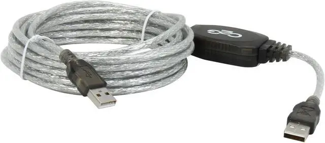 Alt view image 2 of 3 - C2G 39997 USB Active Extension Cable - USB 2.0 A Male to A Male Cable, Black (16.4 Feet, 5 Meters)