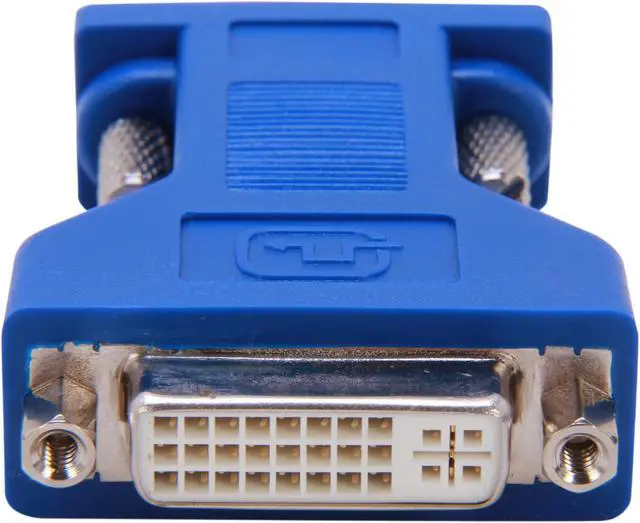 Alt view image 2 of 5 - C2G 26957 DVI Female to VGA (HD15) Male Video Adapter, Blue