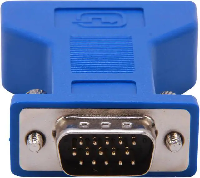 Alt view image 4 of 5 - C2G 26957 DVI Female to VGA (HD15) Male Video Adapter, Blue