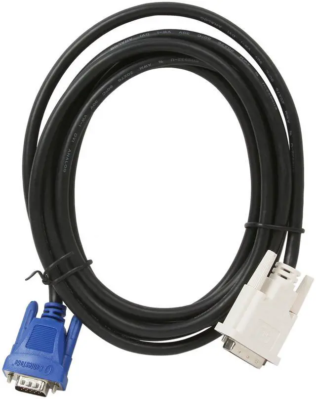 Alt view image 2 of 3 - C2G 26955 DVI Male to HD15 VGA Male Video Cable, Black (9.8 Feet, 3 Meters)