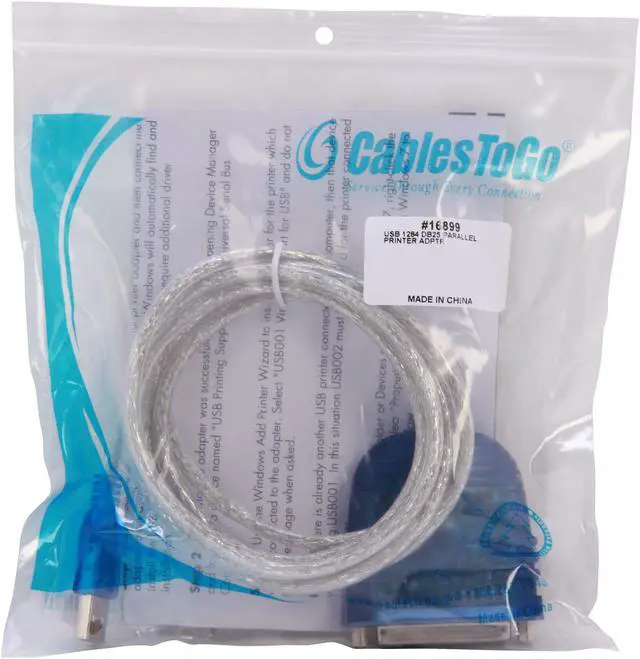 Alt view image 3 of 3 - C2G 16899 USB To DB25 Parallel Printer Adapter Cable, Beige (6 Feet, 1.82 Meters)