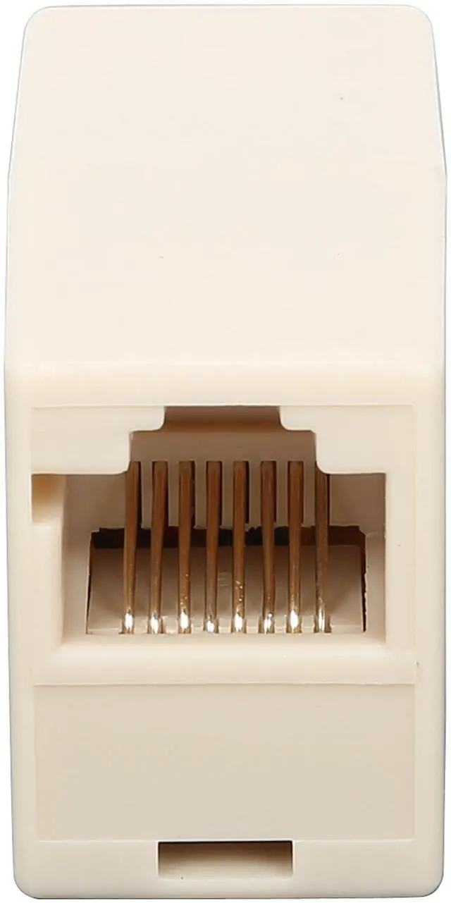 Alt view image 4 of 5 - C2G 01937 RJ45 8-Pin Modular Straight-Through Inline Coupler, Ivory