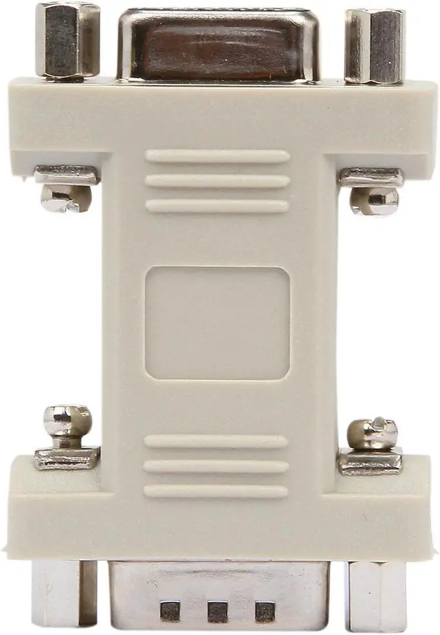 Alt view image 4 of 5 - C2G 08075 DB9 Male to DB9 Female Serial RS232 Null Modem Adapter, Beige