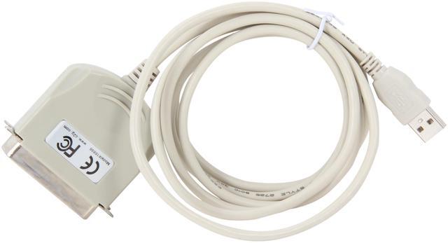 Alt view image 2 of 3 - C2G 16898 USB to Centronics 36 (C36) Parallel Printer Adapter Cable, Beige (6 Feet, 1.82 Meters)