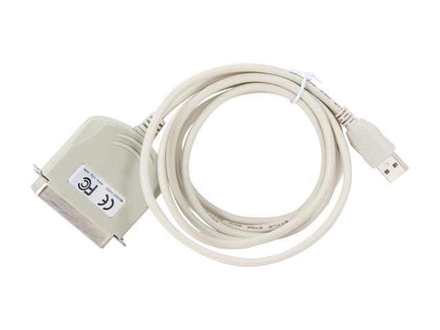 C2G 6-Foot DB25 Male To Centronics 36 Male Parallel Printer Cable - Beige